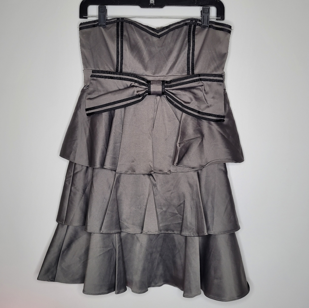 ModCloth Grey Formal Mini Dress